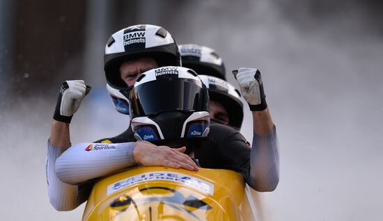 Bobsleigh World Cup. 3rd stage. Four man