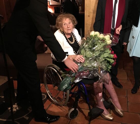 Russian ambassador in France A. Orlov presents Baroness Irina vo