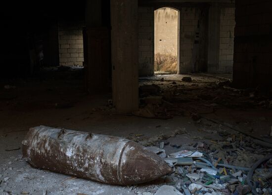 Ruins of Al Hamidiyah district of Homs, Syria