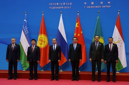 Russian Prime Minister Dmitry Medvedev attends meeting of Council of SCO Heads of Government