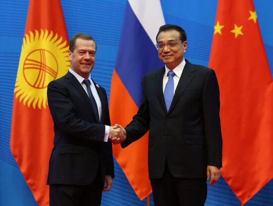 Russian Prime Minister Dmitry Medvedev attends meeting of Council of SCO Heads of Government