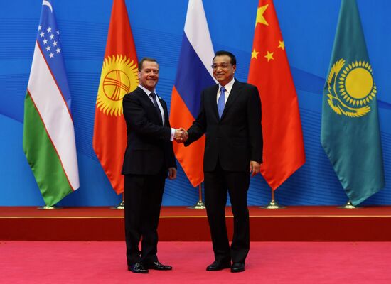 Russian Prime Minister Dmitry Medvedev attends meeting of Council of SCO Heads of Government