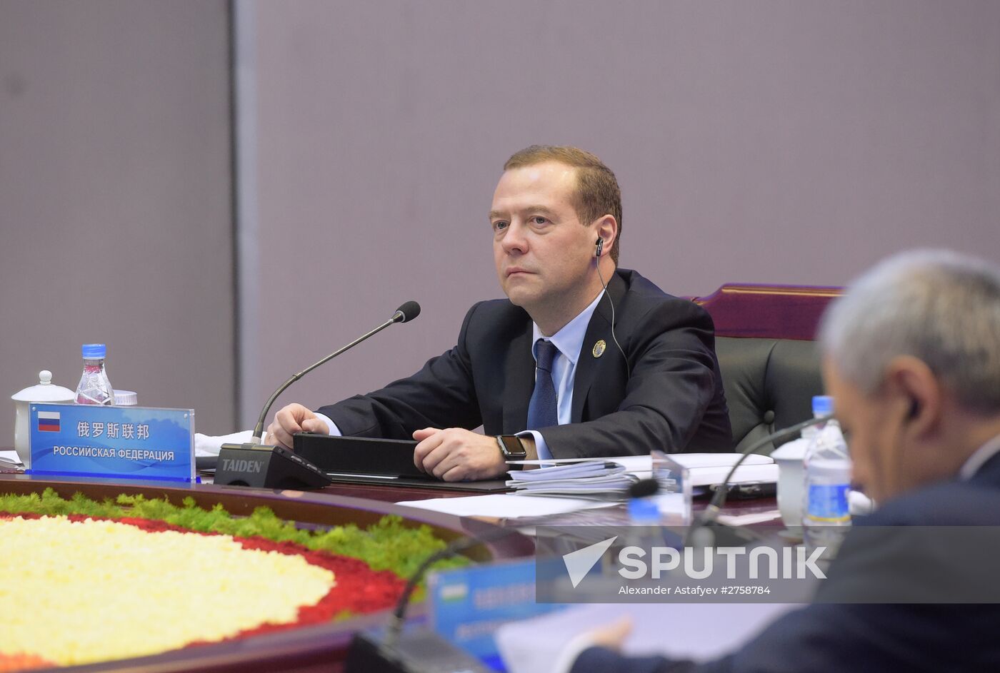 Russian Prime Minister Dmitry Medvedev attends meeting of Council of SCO Heads of Government