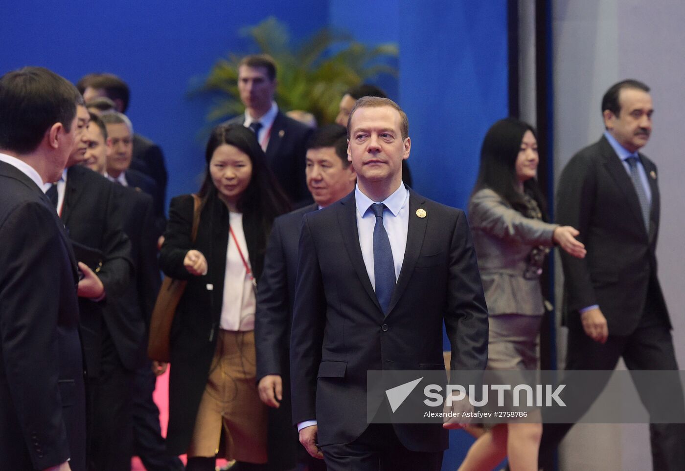 Russian Prime Minister Dmitry Medvedev attends meeting of Council of SCO Heads of Government
