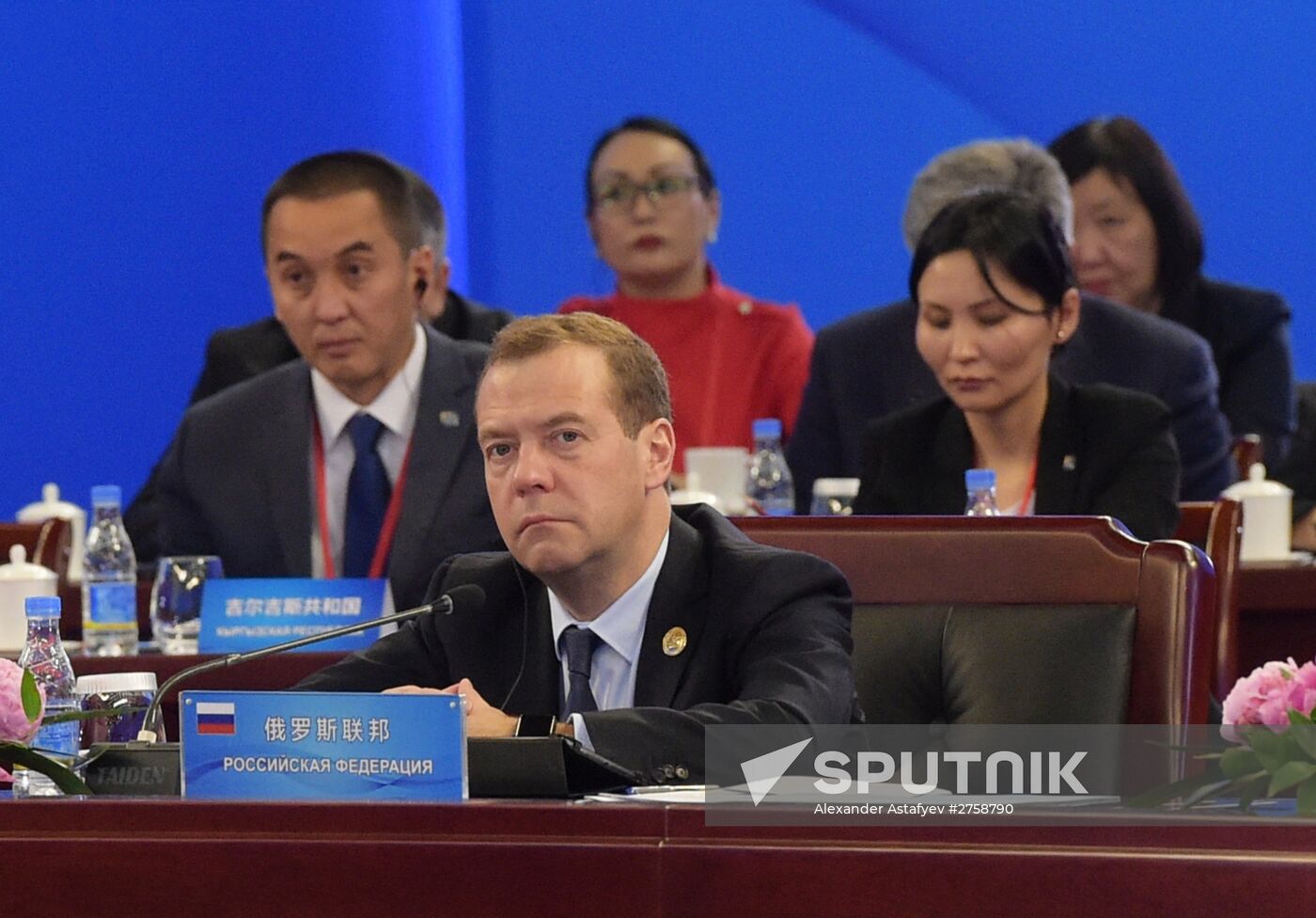 Russian Prime Minister Dmitry Medvedev attends meeting of Council of SCO Heads of Government