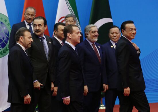 Russian Prime Minister Dmitry Medvedev attends meeting of Council of SCO Heads of Government