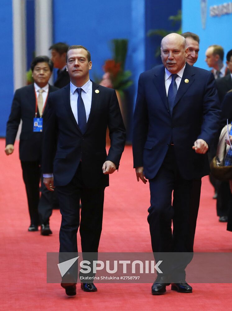 Russian Prime Minister Dmitry Medvedev attends meeting of Council of SCO Heads of Government