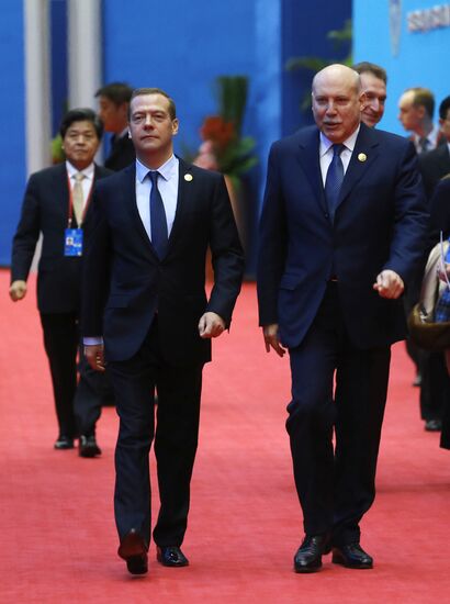 Russian Prime Minister Dmitry Medvedev attends meeting of Council of SCO Heads of Government