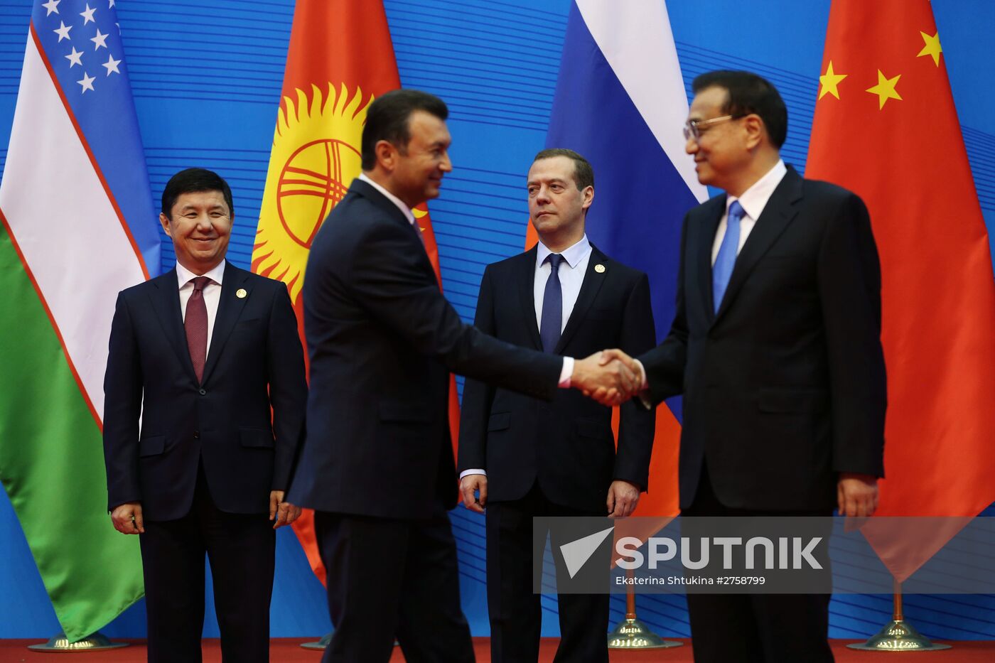 Russian Prime Minister Dmitry Medvedev attends meeting of Council of SCO Heads of Government