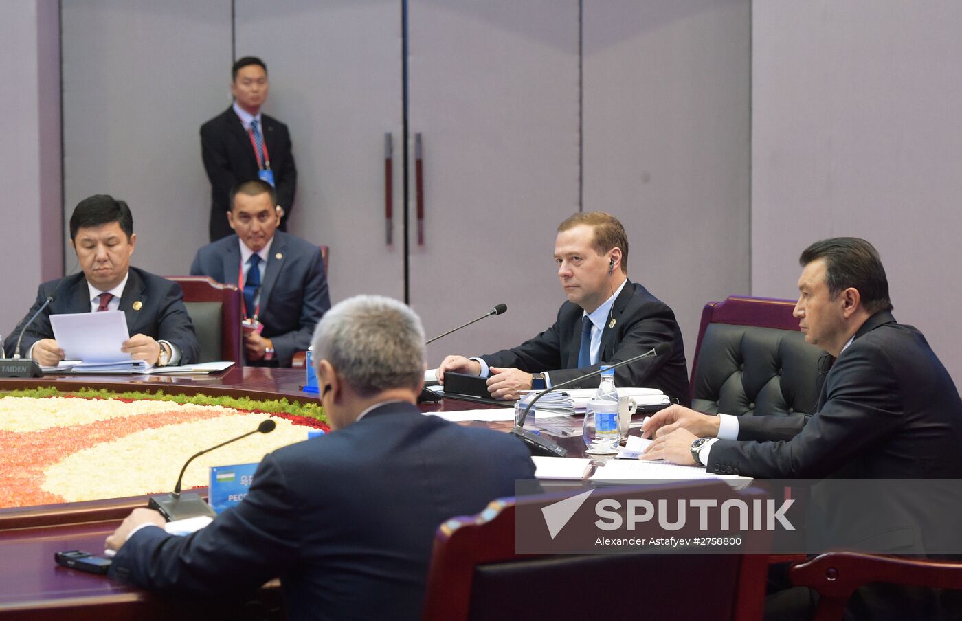 Russian Prime Minister Dmitry Medvedev attends meeting of Council of SCO Heads of Government