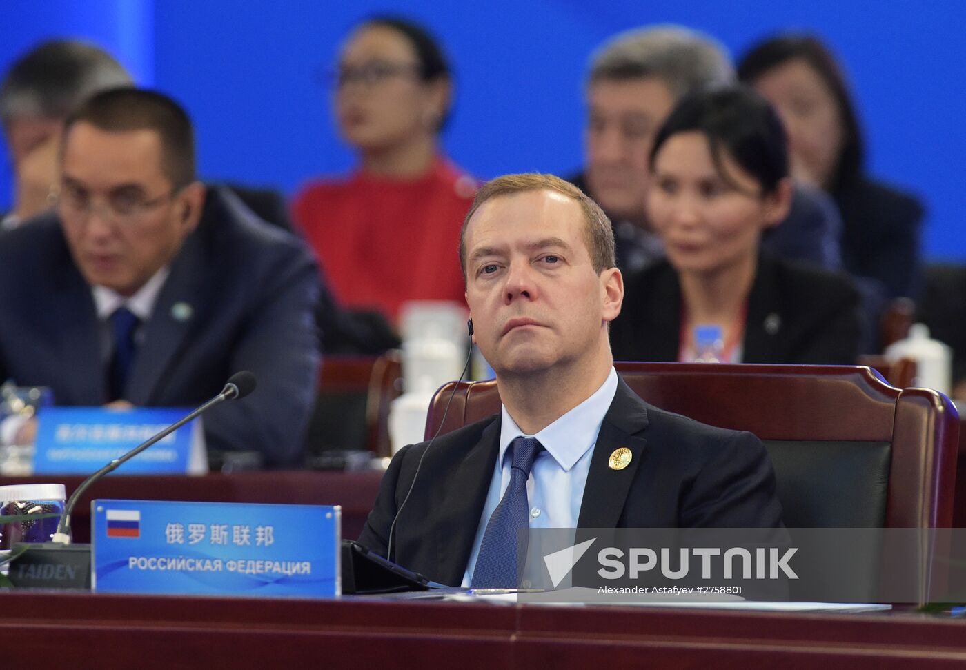 Russian Prime Minister Dmitry Medvedev attends meeting of Council of SCO Heads of Government