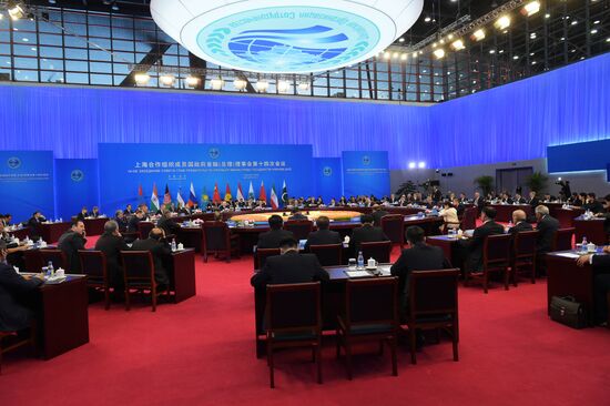 Russian Prime Minister Dmitry Medvedev attends meeting of Council of SCO Heads of Government