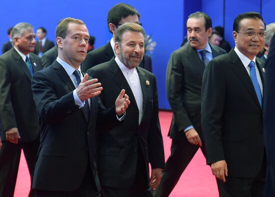 Russian Prime Minister Dmitry Medvedev attends meeting of Council of SCO Heads of Government