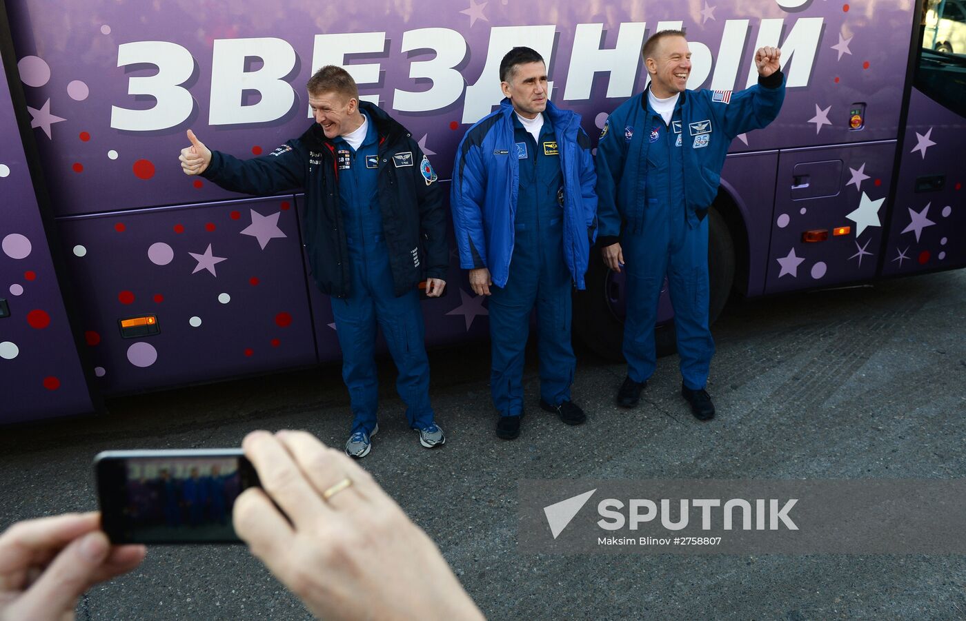 Soyuz TMA-19M spacecraft lifts off from Baikonur Space Center