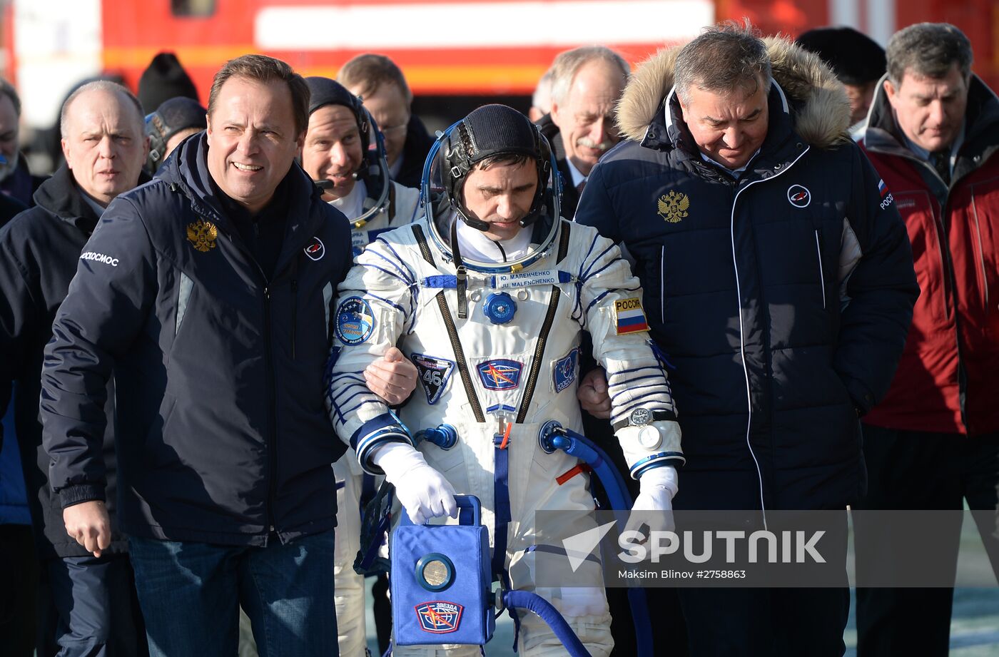 Soyuz TMA-19M spacecraft lifts off from Baikonur Space Center