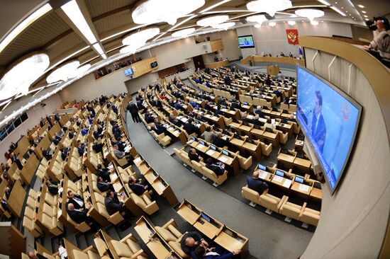 Plenary meeting of the State Duma of the Russian Federation