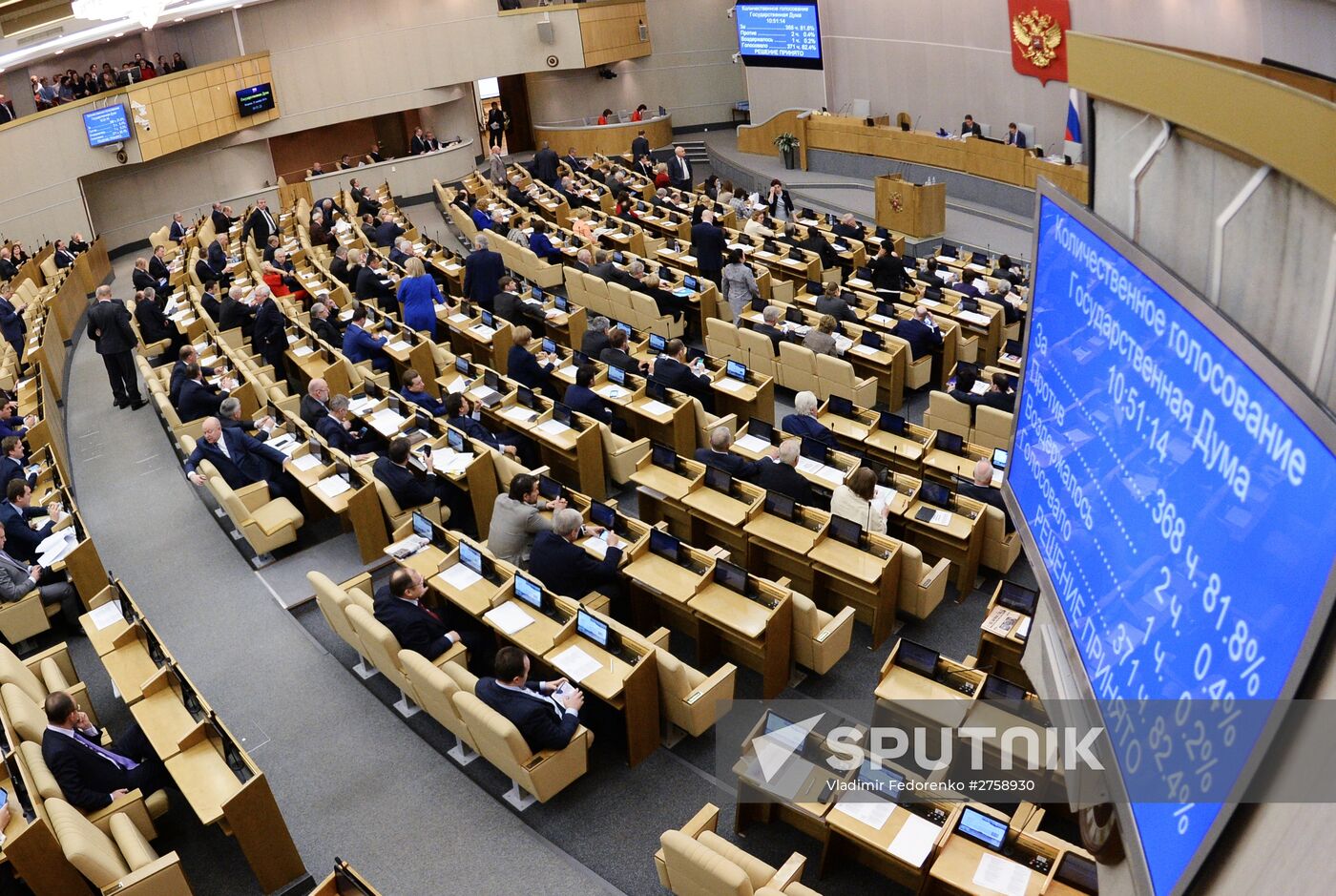 Plenary meeting of the State Duma of the Russian Federation