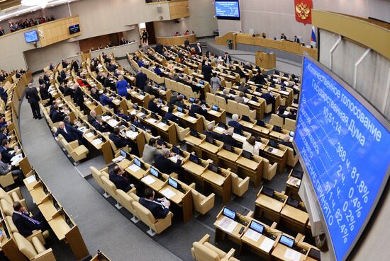 Plenary meeting of the State Duma of the Russian Federation