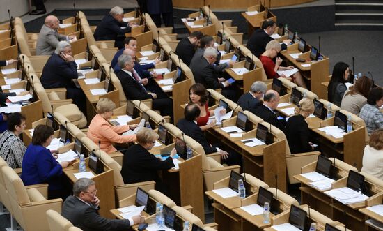 State Duma plenary meeting