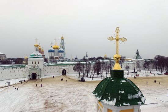 The Trinity St. Sergius Monastery in Sergiyev Posad