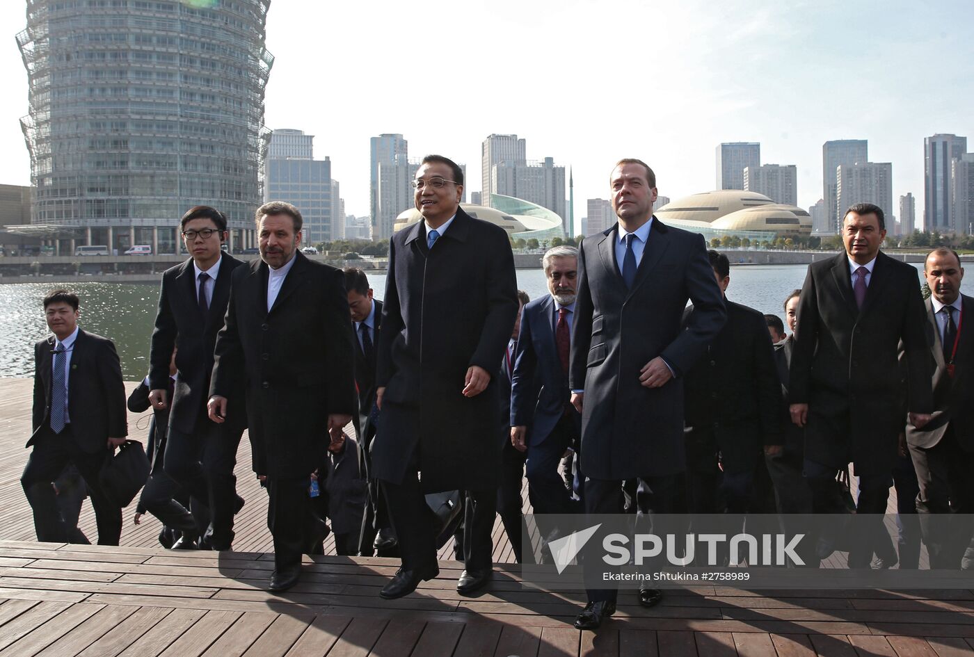 Prime Minister Dmitry Medvedev attends SCO Council of Heads of Government meeting