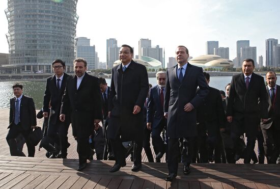 Prime Minister Dmitry Medvedev attends SCO Council of Heads of Government meeting