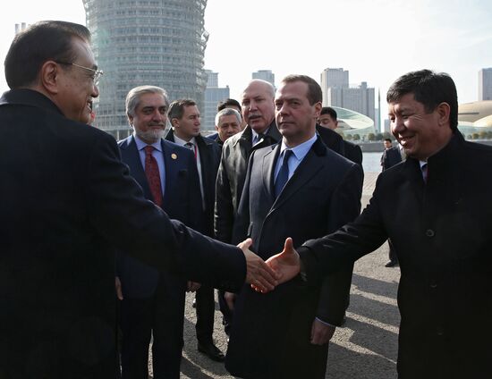 Prime Minister Dmitry Medvedev attends SCO Council of Heads of Government meeting