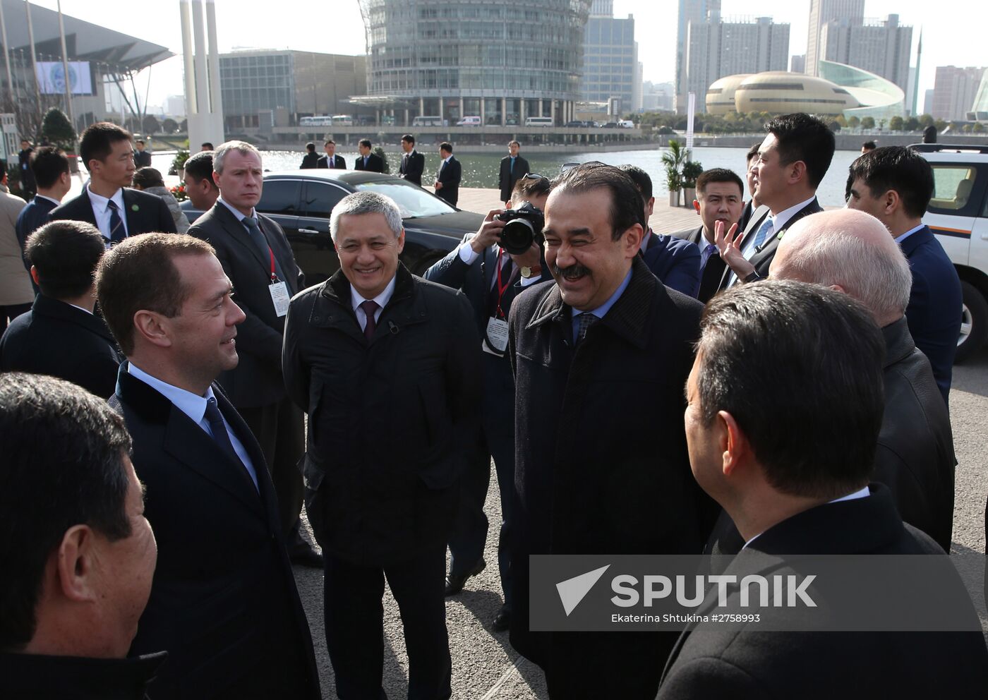 Prime Minister Dmitry Medvedev attends SCO Council of Heads of Government meeting