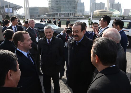 Prime Minister Dmitry Medvedev attends SCO Council of Heads of Government meeting