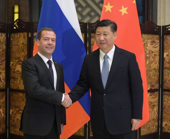 Prime Minister Dmitry Medvedev attends SCO Council of Heads of Government meeting