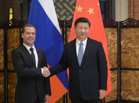 Prime Minister Dmitry Medvedev attends SCO Council of Heads of Government meeting