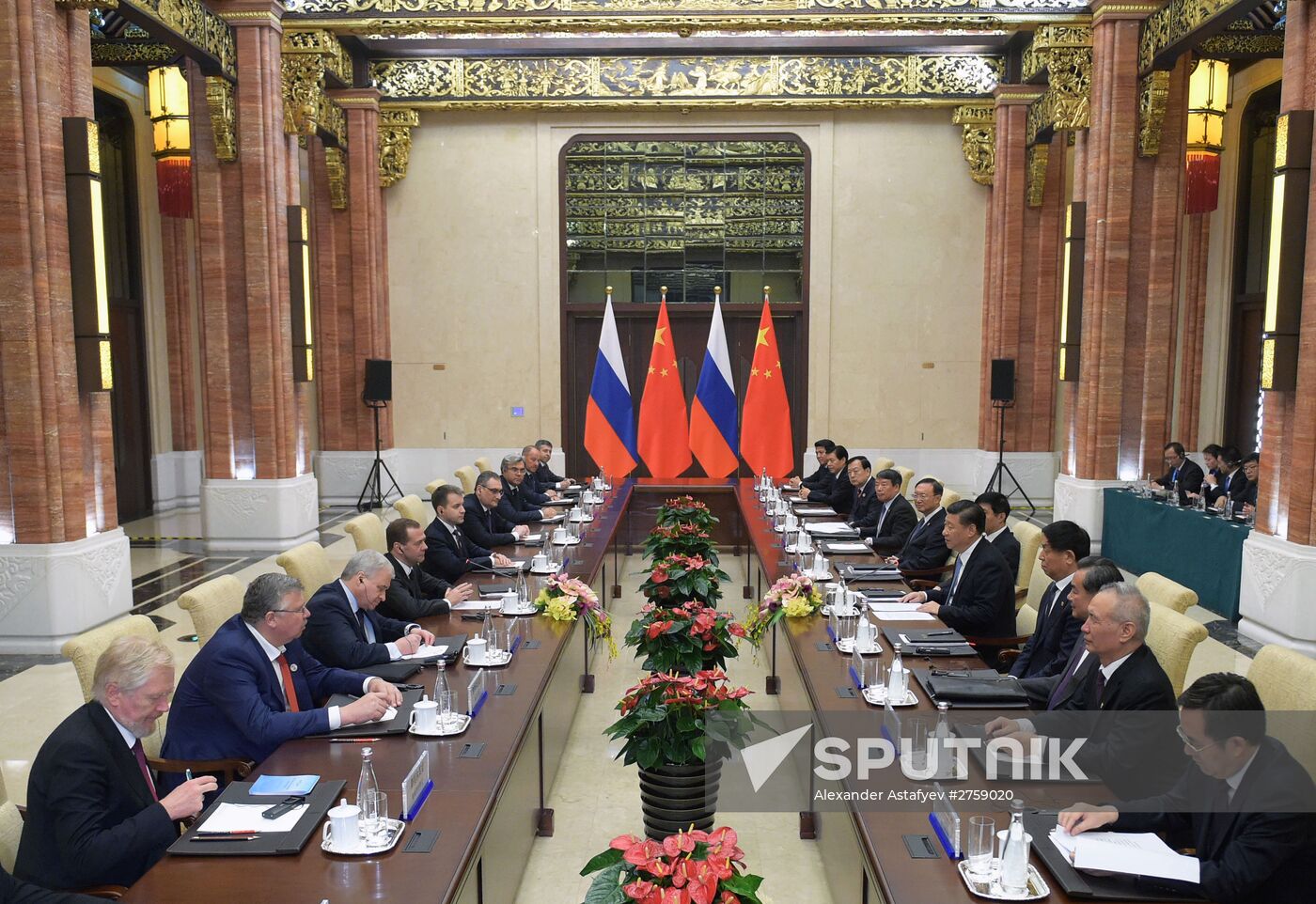 Prime Minister Dmitry Medvedev attends SCO Council of Heads of Government meeting