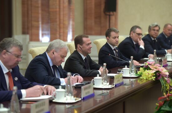 Prime Minister Dmitry Medvedev attends SCO Council of Heads of Government meeting
