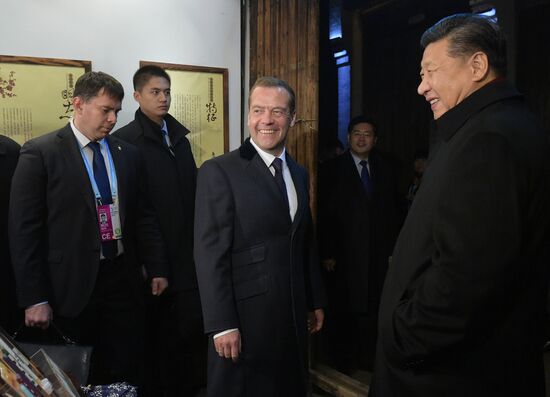 Prime Minister Dmitry Medvedev attends SCO Council of Heads of Government meeting