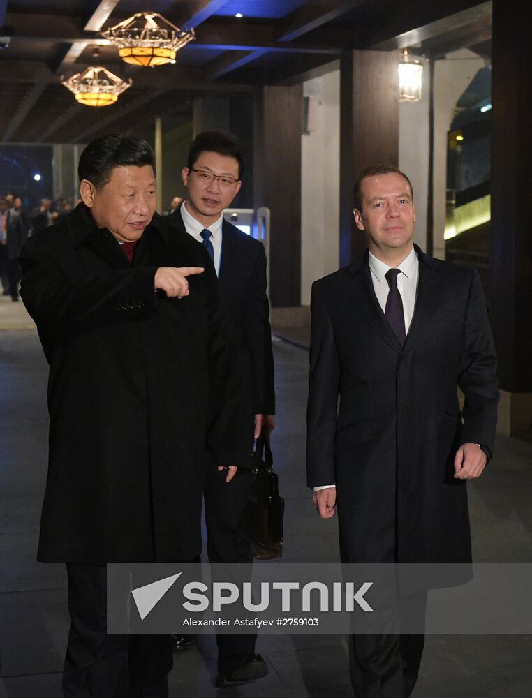 Prime Minister Dmitry Medvedev attends SCO Council of Heads of Government meeting