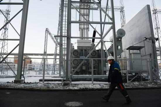 Ceremony of launching new combined-cycle turbine in Nizhnyaya Tura