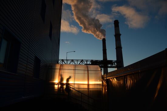 Ceremony of launching new combined-cycle turbine in Nizhnyaya Tura