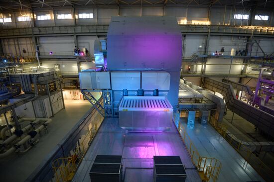 Ceremony of launching new combined-cycle turbine in Nizhnyaya Tura