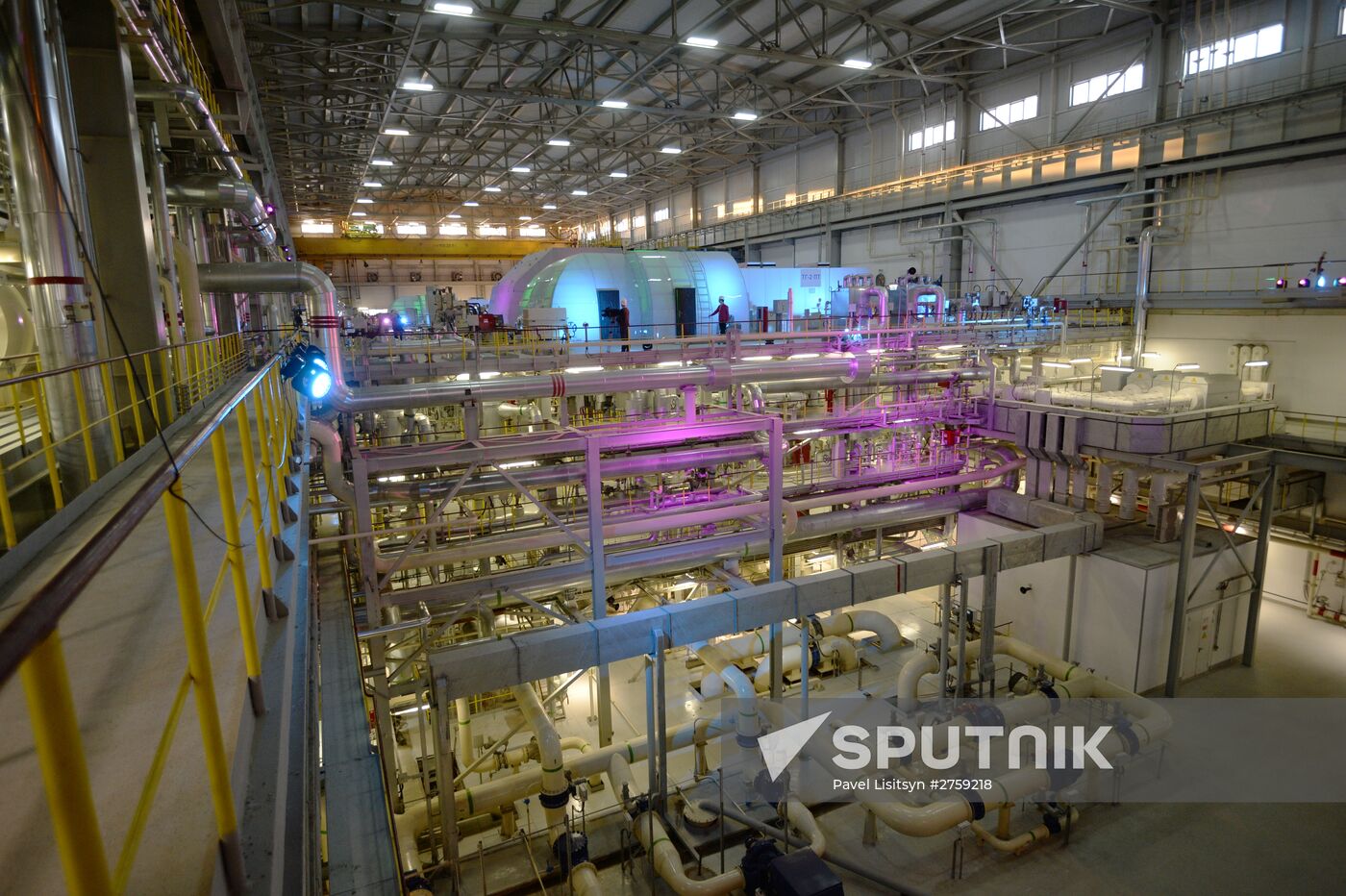 Ceremony of launching new combined-cycle turbine in Nizhnyaya Tura