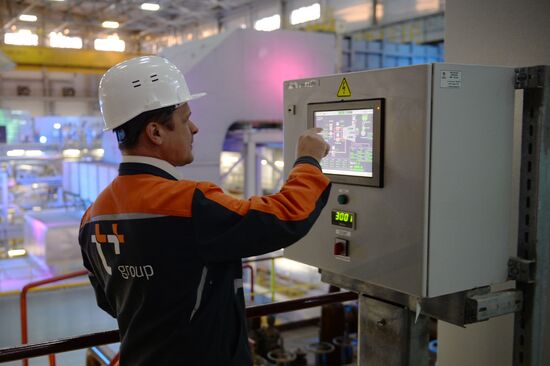Ceremony of launching new combined-cycle turbine in Nizhnyaya Tura