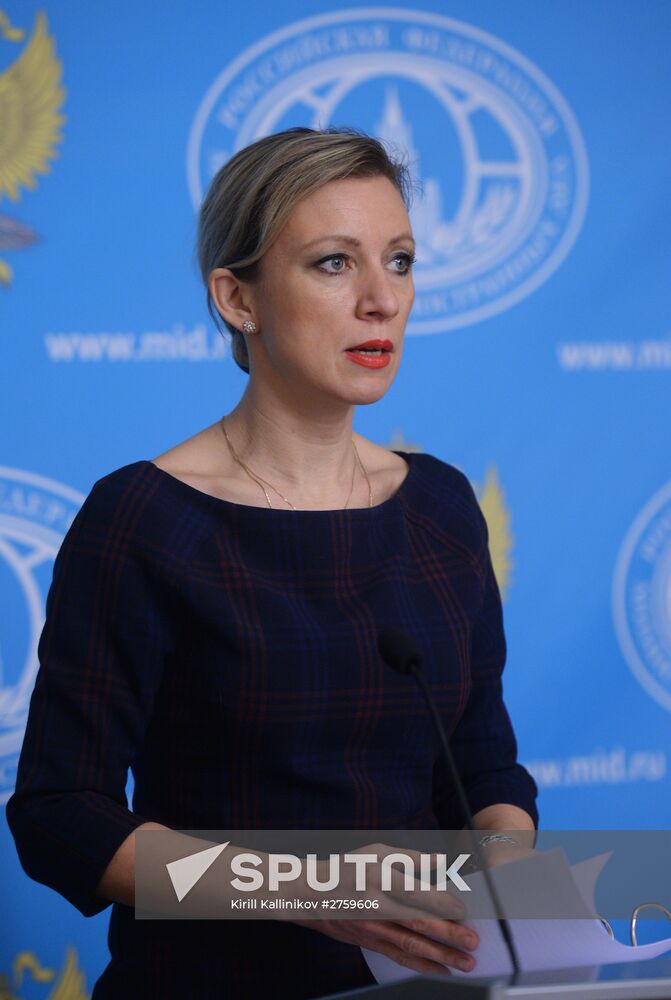 Briefing by Foreign Ministry Spokesperson Maria Zakharova
