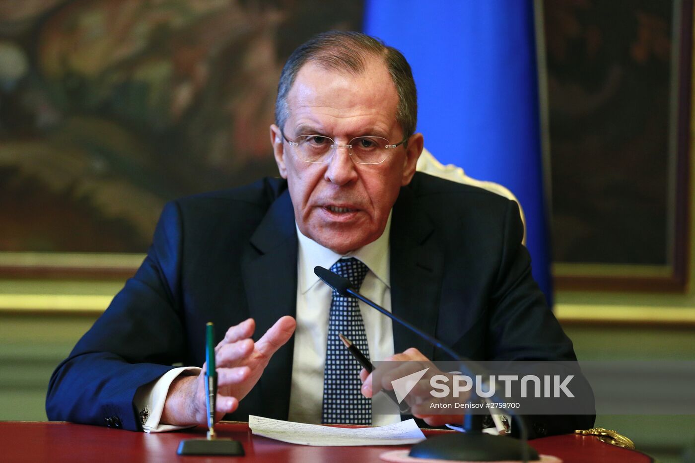 Foreign Minister Sergey Lavrov meets with Foreign Minister of Bahrein Khalid bin Ahmad Al Khalifa