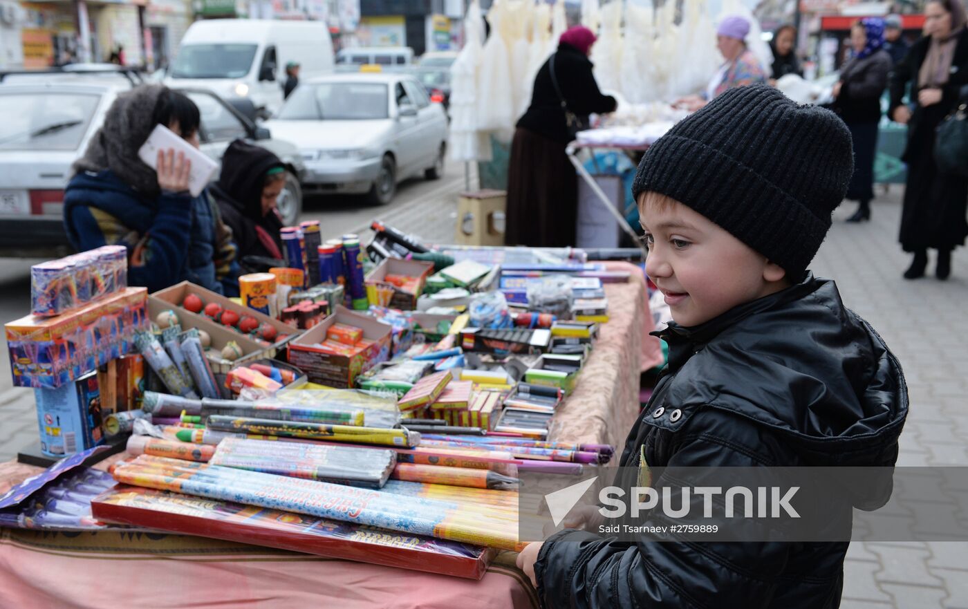 New Year preparations in Grozny