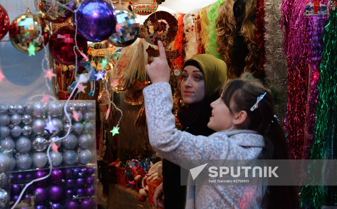 New Year preparations in Grozny