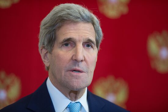 Russian President Vladimir Putin's meeting with U.S. Secretary of State John Kerry
