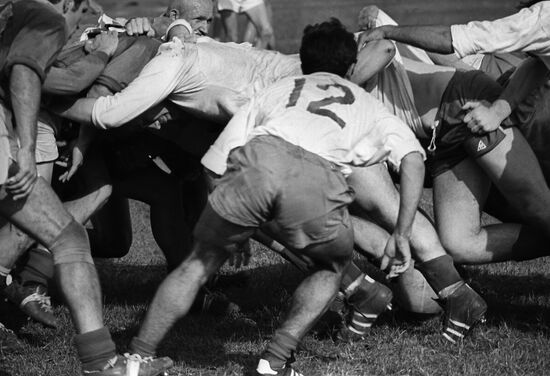 Rugby match USSR vs. France