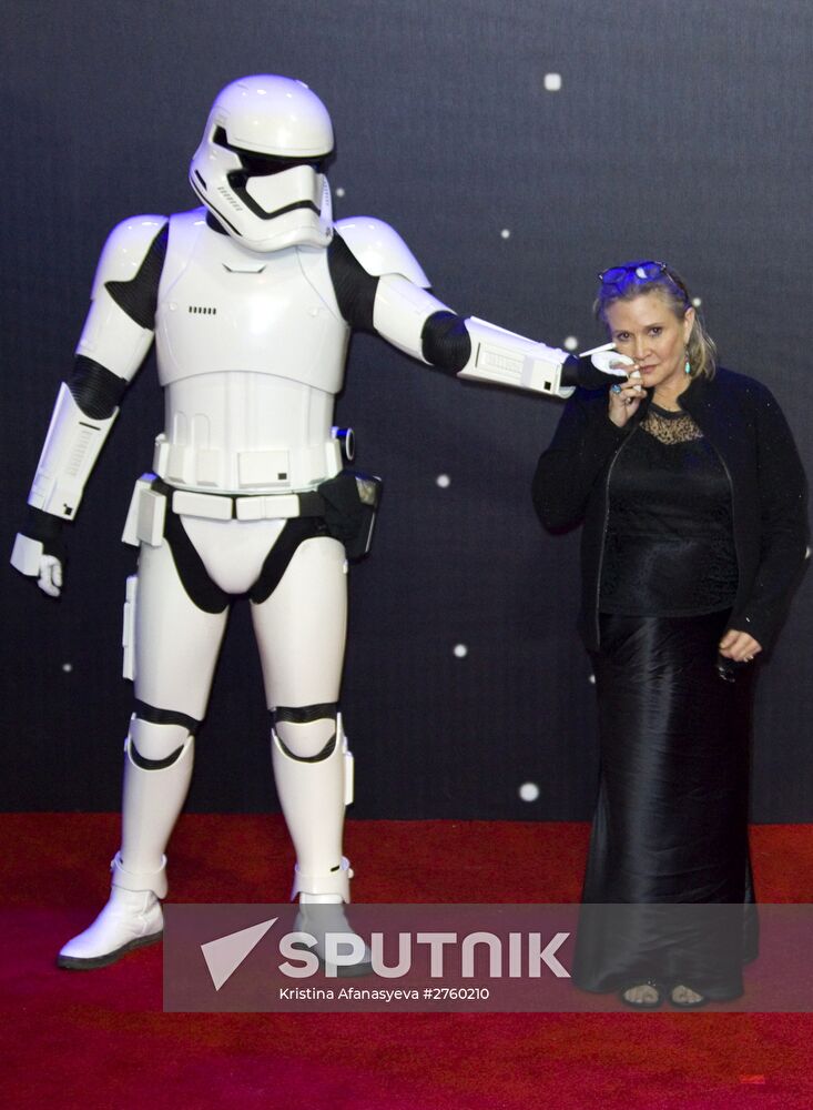 "Star Wars: The Force Awakens" premiered in London