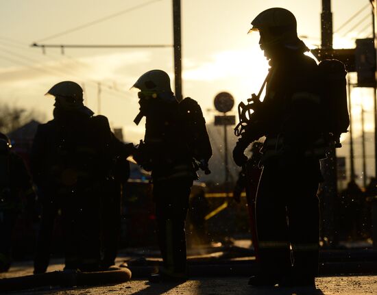 Fire at Cultural Center of Russian Ministry of Internal Affairs Main Directorate