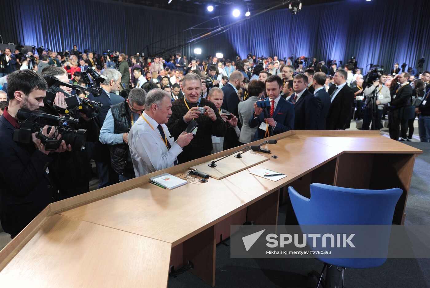 11th annual news conference with Russian President Vladimir Putin