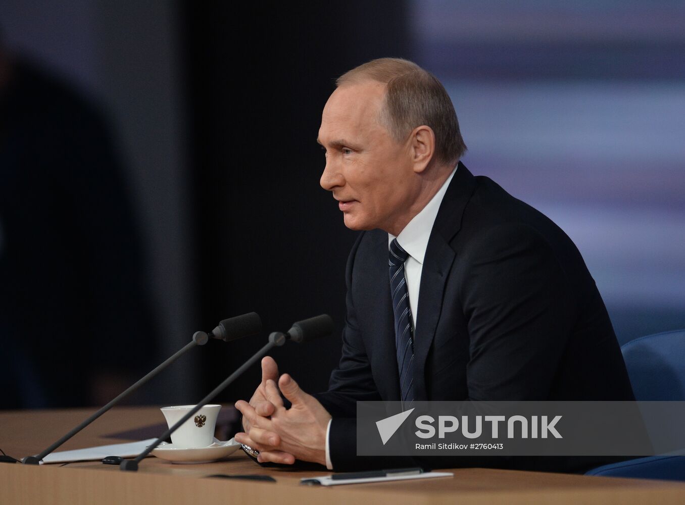 11th annual news conference with Russian President Vladimir Putin